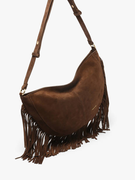 Schoudertas Rodeo Leder Met Franjes Nat et nin Bruin vintage RODEOFRA ander zicht 2